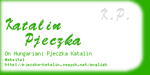 katalin pjeczka business card